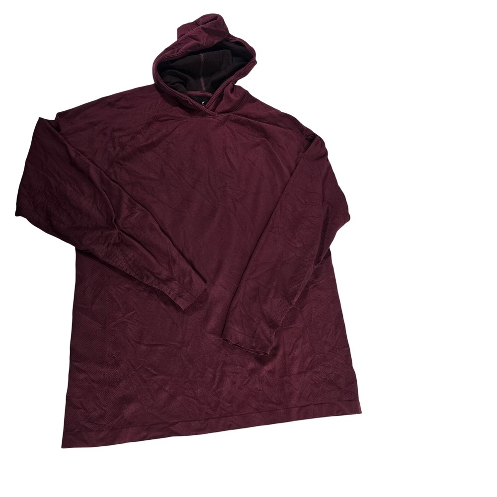 Athletic Works Mens Burgundy Long Sleeve Performance Hoodie XL